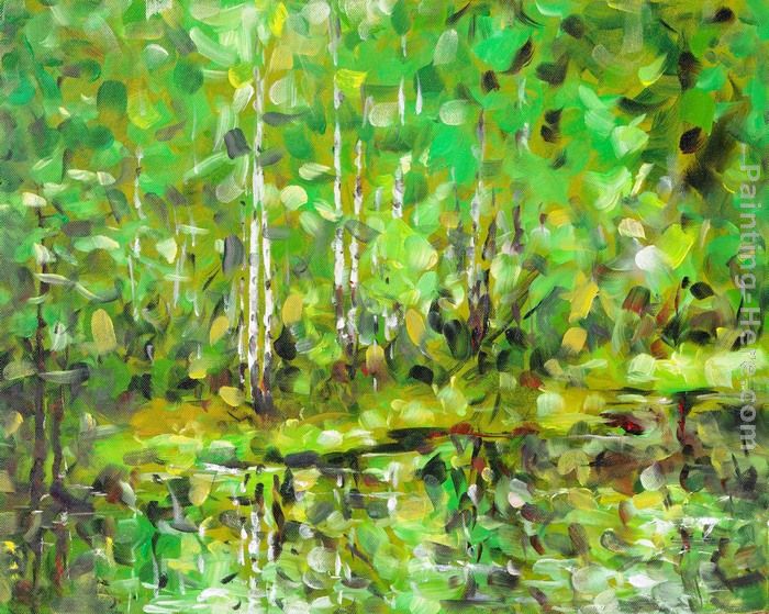 The Green Wood painting - Ioan Popei The Green Wood art painting